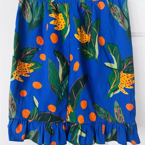 Farm Rio Tropical Print Ruched Ruffled Mini Skirt, Size XS - Picture 10 of 12